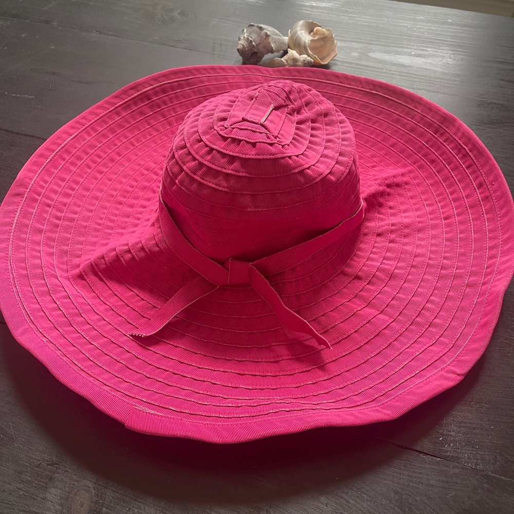 Vibrant Pink Wide Brim Hat